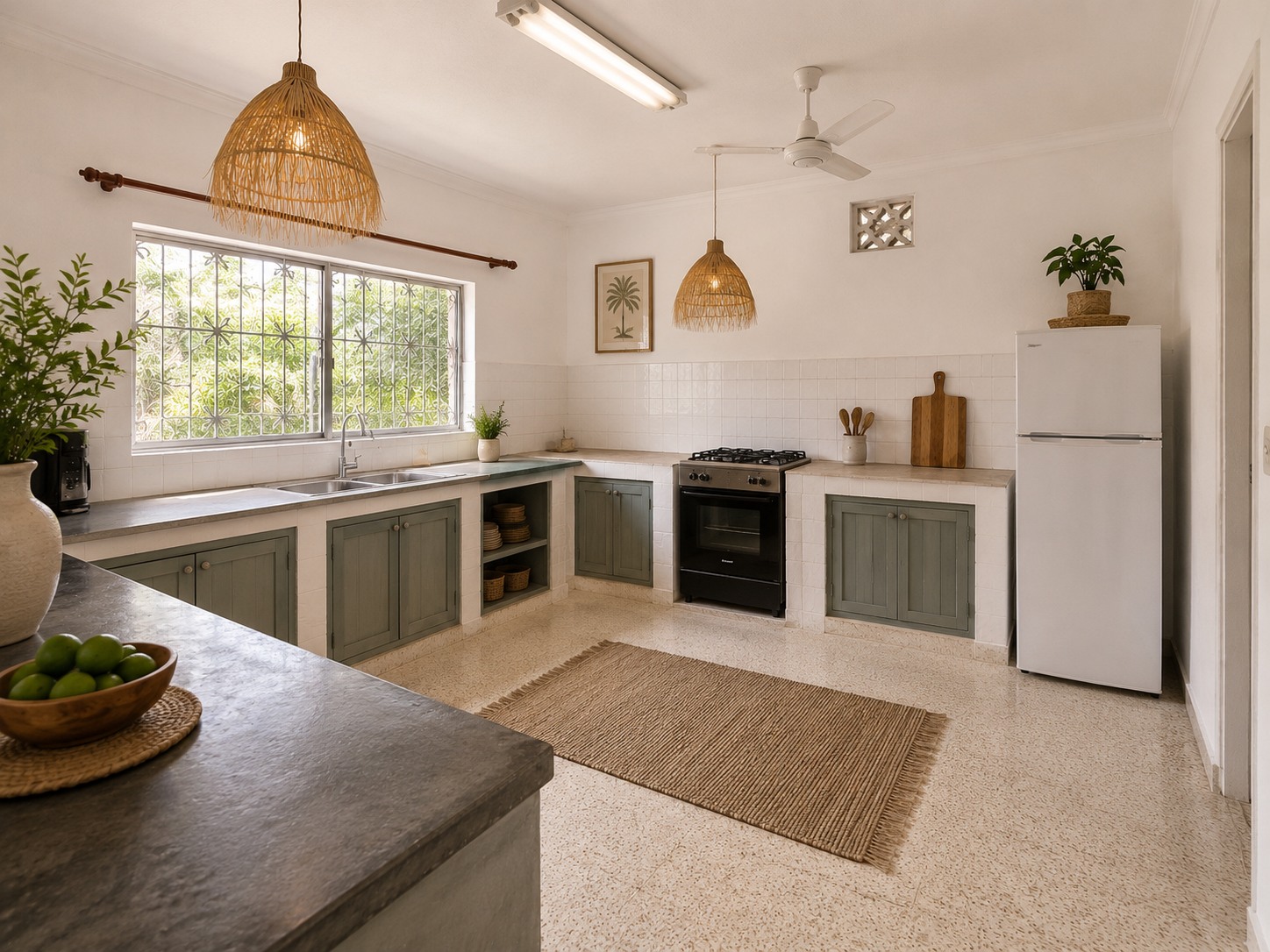 Kitchen at Villa Samawati
