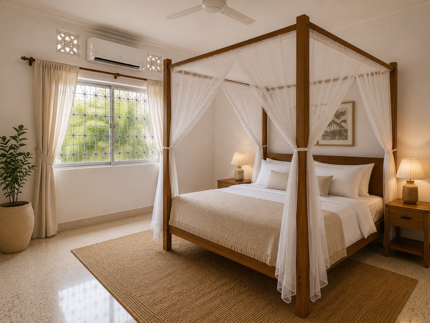 Second bedroom at Villa Samawati