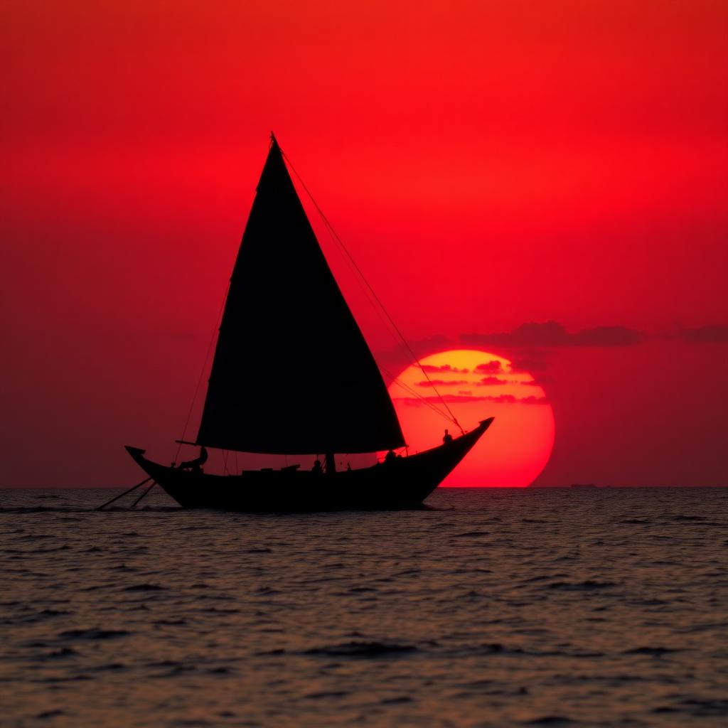 Sunset dhow cruise off Diani Beach
